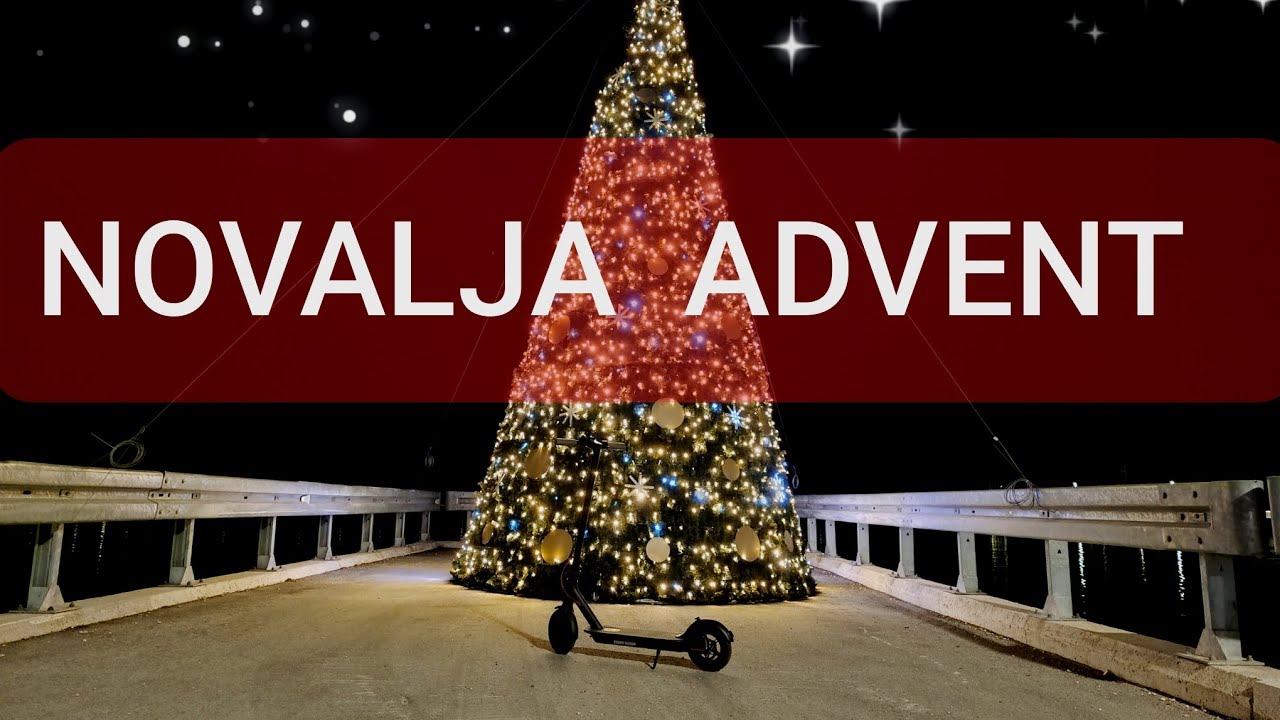 NOVALJA Advent scooter walktour 🇭🇷CROATIA🇭🇷 12/2025 *sa komentarom* #walktour  #electricscooter 