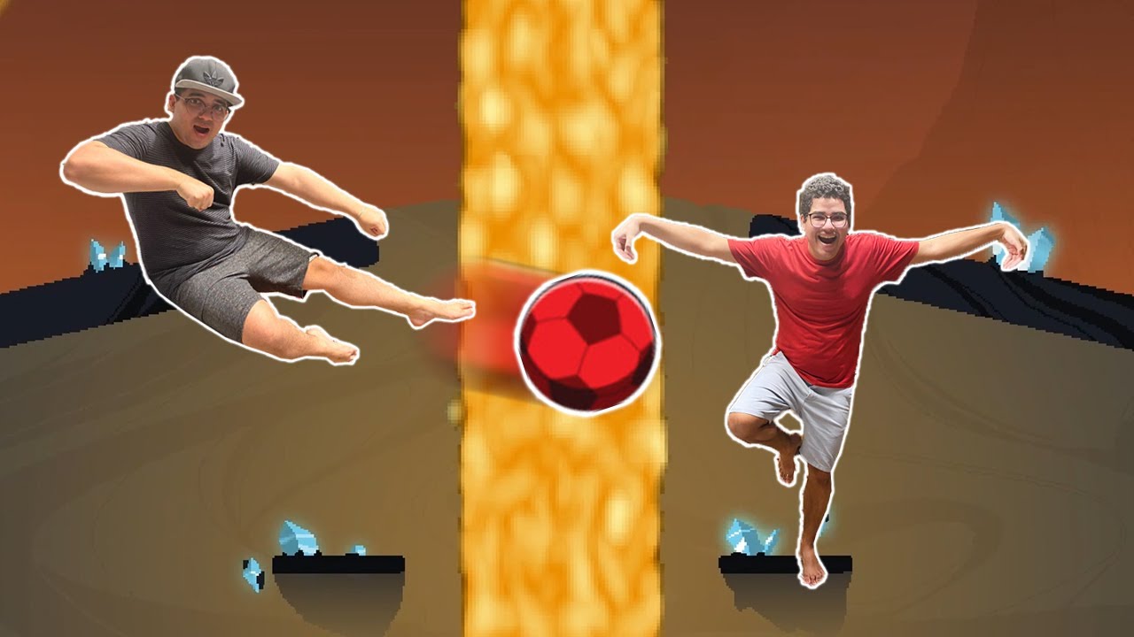 MEGA BATALHA DE KUNG FU NO MEIO DO VULCÃO!!! - KungFu Kickball