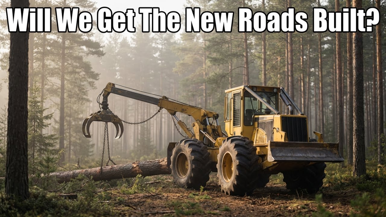 Cleaning up logging roads #fs22 #yt #live