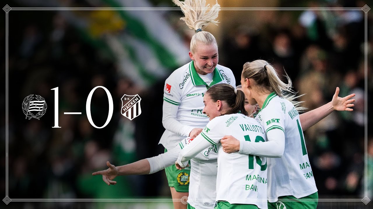 SAMMANDRAG | Hammarby 1-0 BK Häcken | OBOS Damallsvenskan 2025