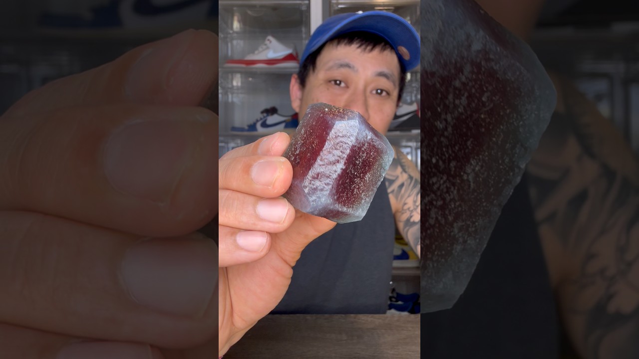 Пробую замороженные шелковистые хрустальные конфеты 🥶💎🍬