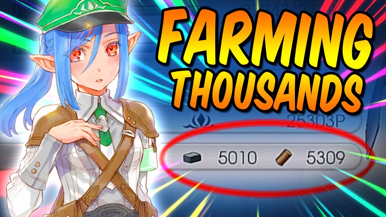 RUNE FACTORY 5: How to Farm THOUSANDS of lumbers & stones