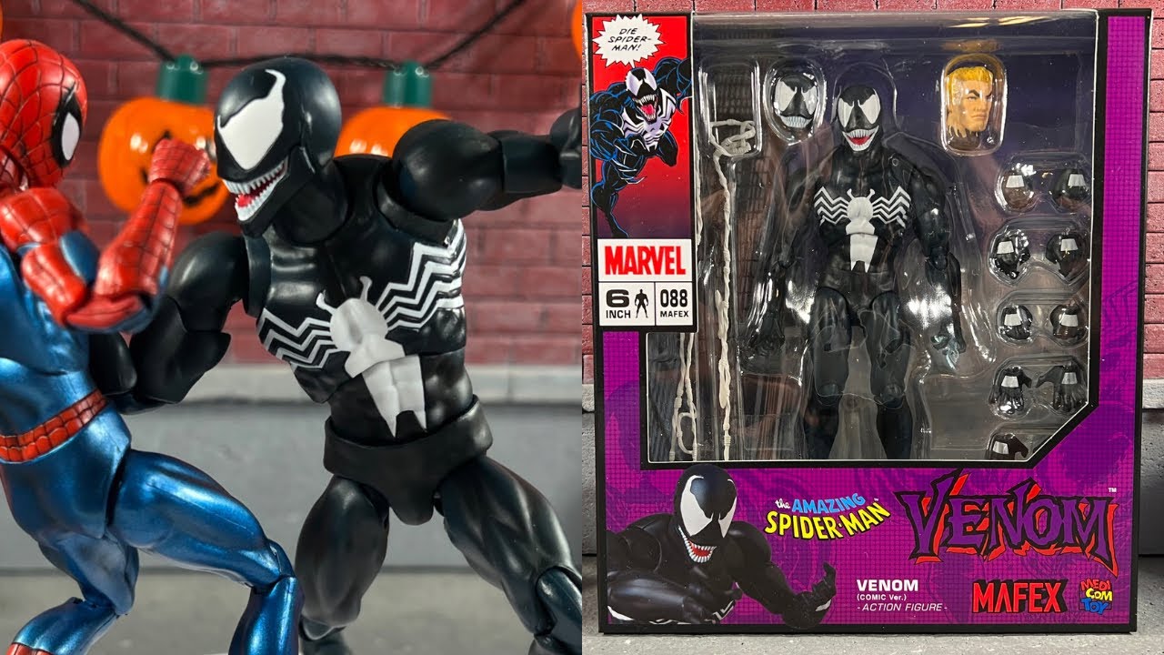 Mafex Venom Reissue Medicom Toys Comic Version Action Figure Review