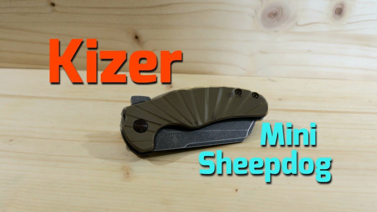 Kizer Mini Sheepdog Pocket Knife Customized! 2nd GAW Knife Finished!!!(Knathan's Knives) #kizer