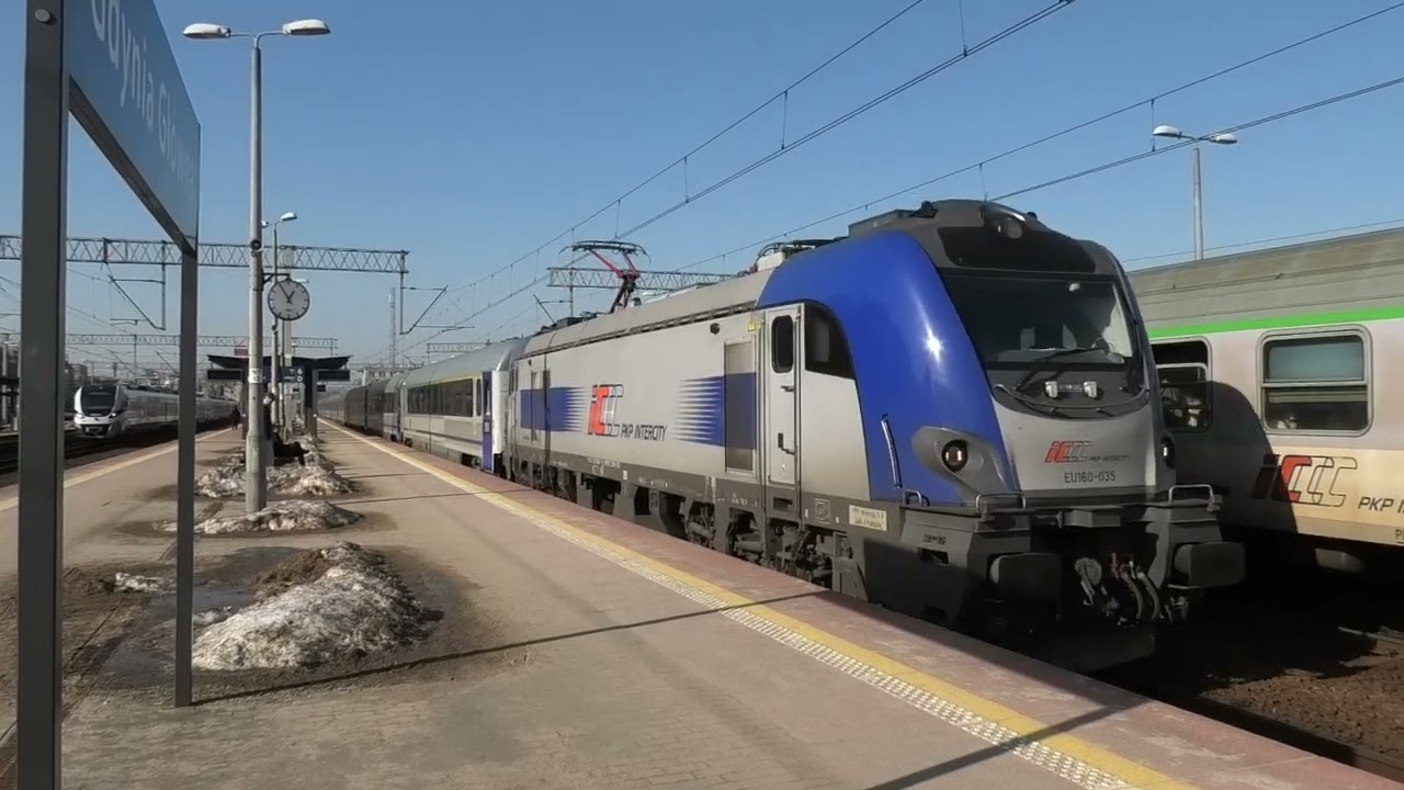 Gdynia Główna + Gdynia Stocznia pociągi 28.02.2026
