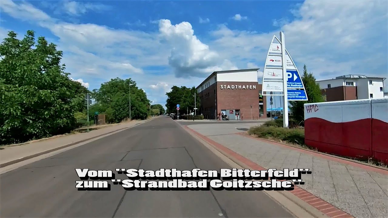 Vom Stadthafen Bitterfeld zum Strandbad an der Goitzsche
