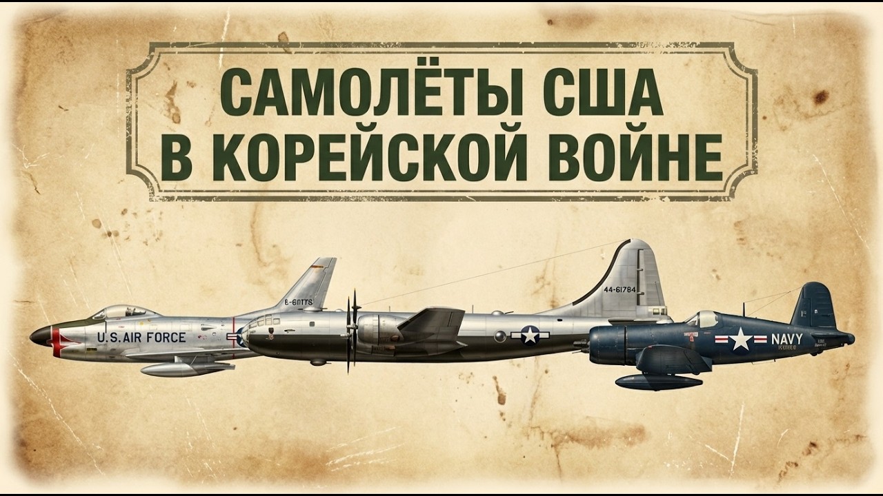 Все американские самолеты использованные в Корейской войне