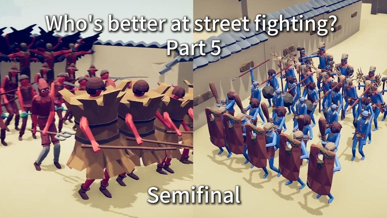 Who's better at street fighting Part 5 - Totally Accurate Battle Simulator #tabs