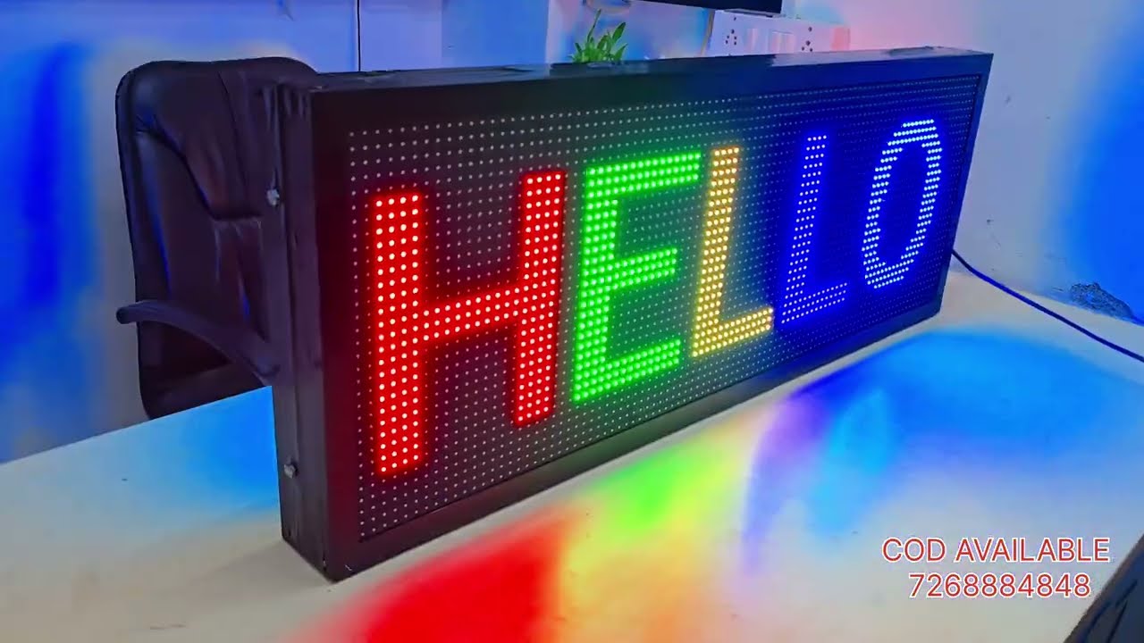 Led Scrolling display manufacturing || #digitalboard #advertising #led Con.7268884848