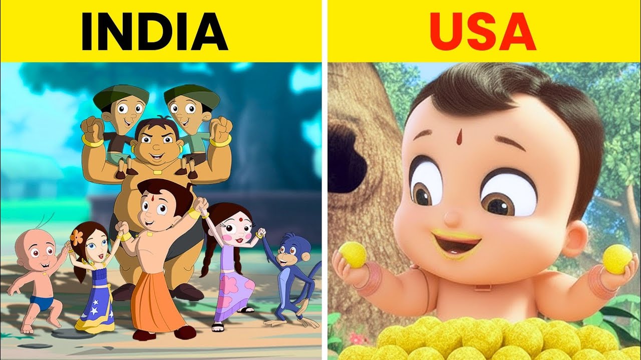 Bheem दूसरे देशों में कैसा दिखता है 🤔 |Facto Thinkit