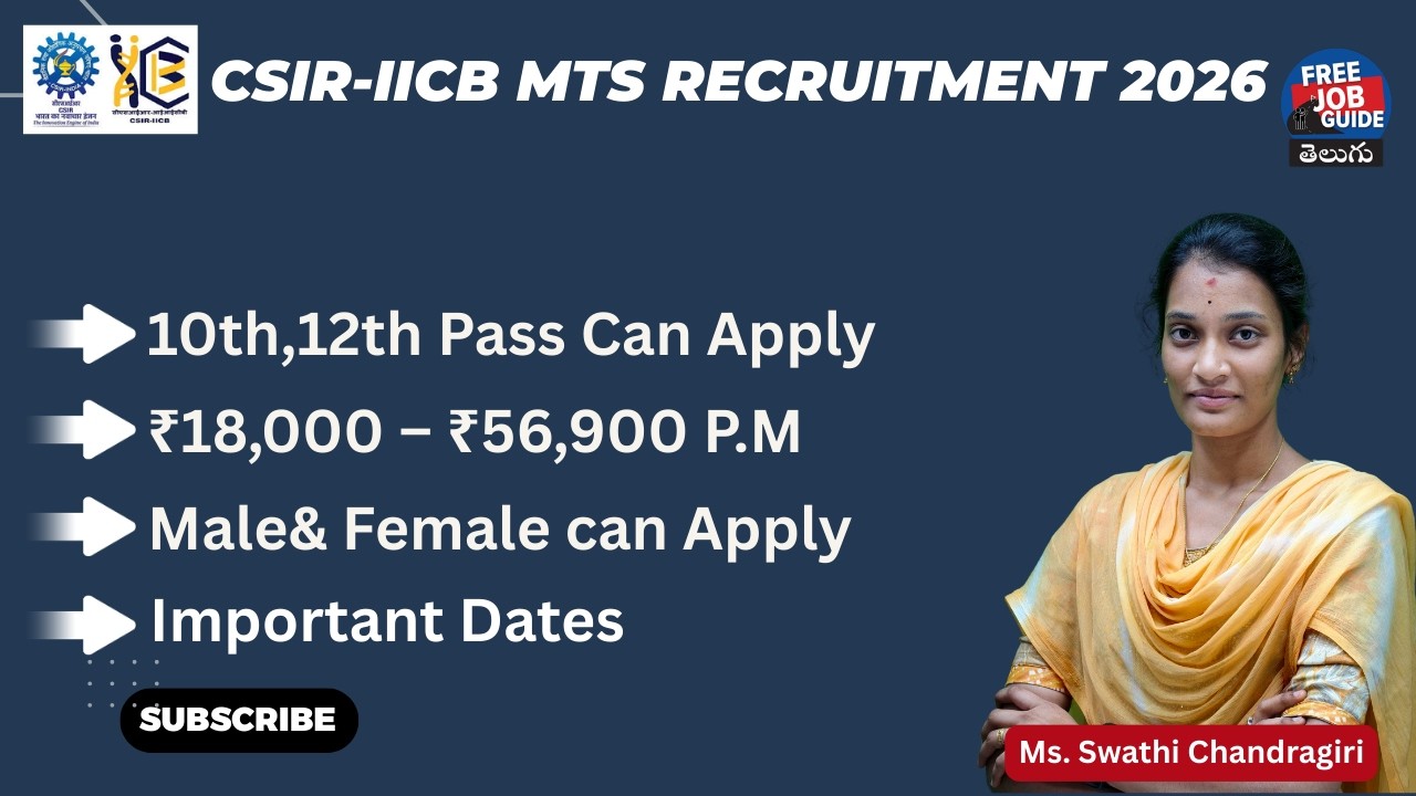 📢CSIR-IICB Multi-Tasking Staff Recruitment 2026 | 10th Pass Govt Job Opportunity