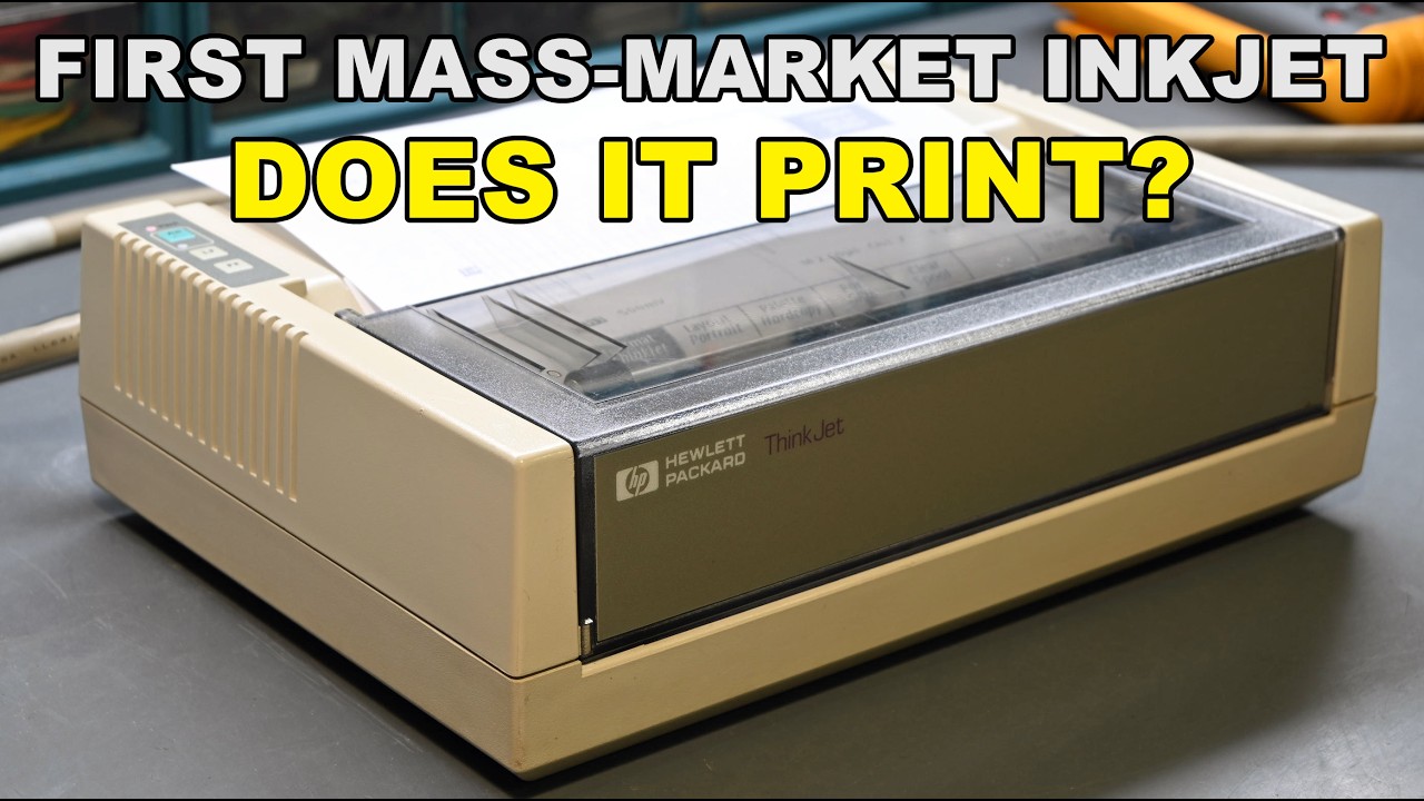 Принтер HP 2225A ThinkJet, первый струйный принтер массового производства, выпущенный 41 год наза...