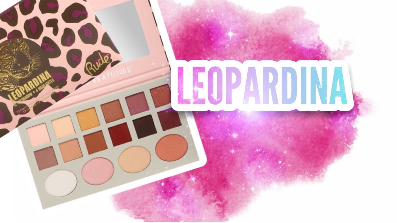 PALETA DE SOMBRAS LEOPARDINA / RUDE COSMETICS / SWATCHES