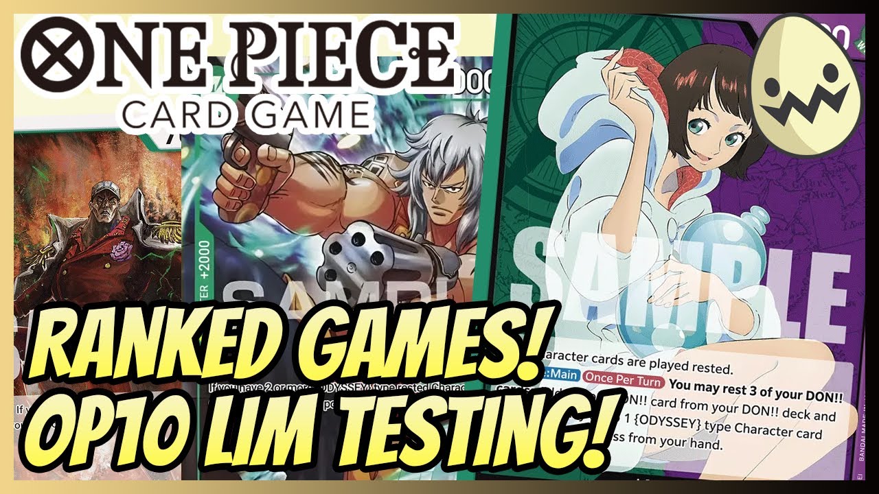 One Piece Card Game: OP10 Lim Ranked Games and Testing!