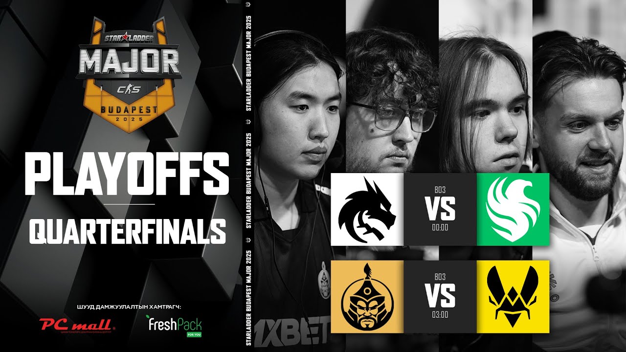 Playoffs - Day 1 - StarLadder Budapest Major 2025 - MN cast