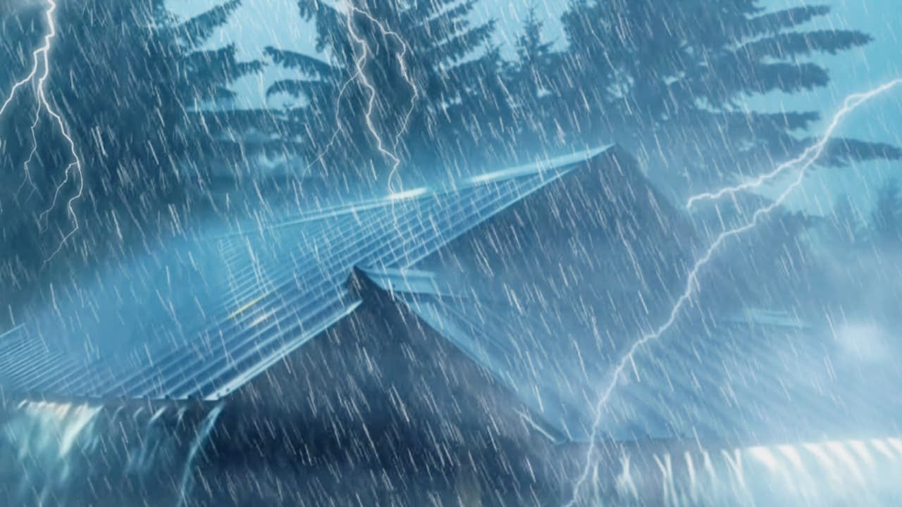 🔴Rain Sound On Window with Thunder SoundsㅣHeavy Rain for Sleep, Study and Relaxation, Meditation