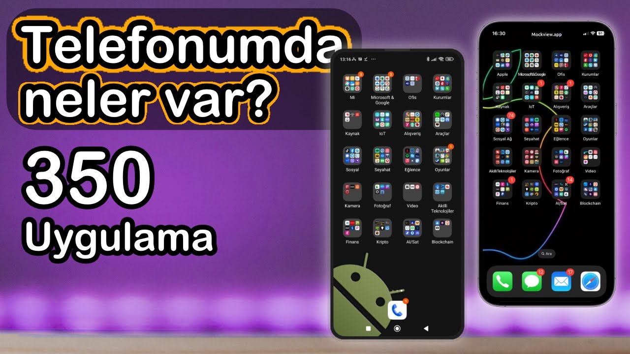 CEP TELEFONUMDAKİ 350 UYGULAMA 📲| Telefonumda neler var?