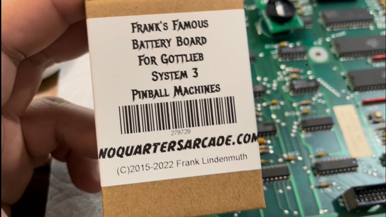 Gottlieb system 3 battery board upgrade