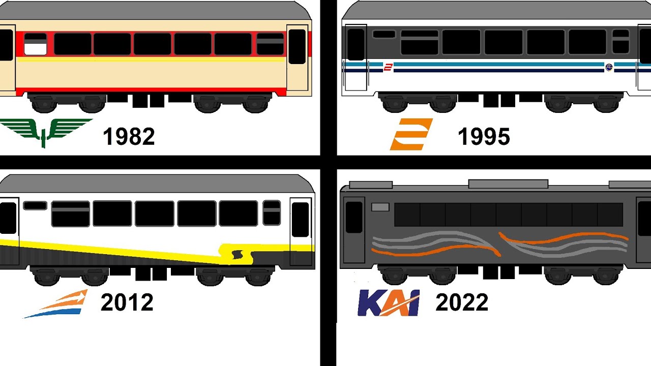 Gerbong dan Livery kelas Eksekutif dari masa ke masa