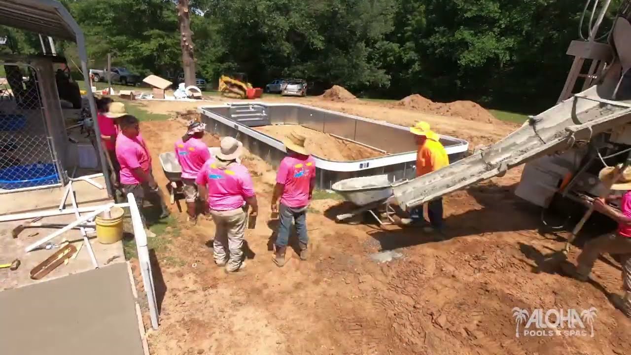 In-ground Pool Time Lapse by Aloha Pools & Spas