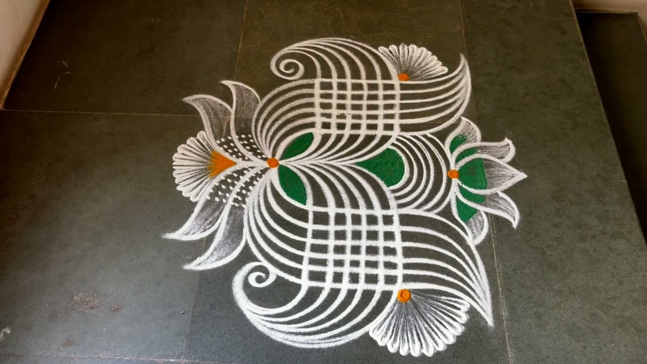 Easy thaipoosam padikolam designs| Simple muggulu designs| easy rangoli designs| Beginners kolam