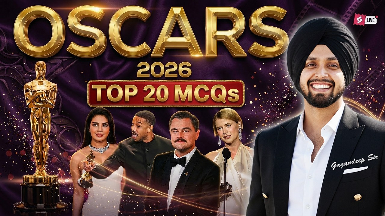 OSCARS 2026 | OSCARS 2026 Winners | OSCARS 2026 Current Affairs | Top 20 MCQs By Gagan Sir