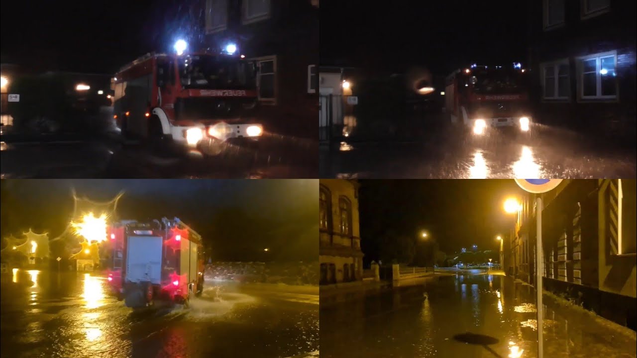 [EXTREME UNWETTERLAGE] Ankommende FFler + Ausrücken OF Bitterfeld und mehr zum Sturmtief Lambert