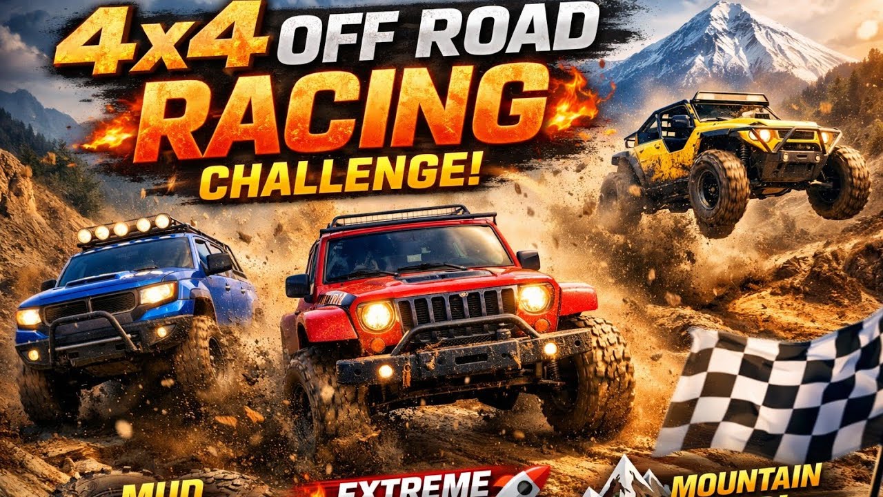 4x4 Off Road Racing Challenge 🚙🔥 Extreme Cars on Mud & Mountains