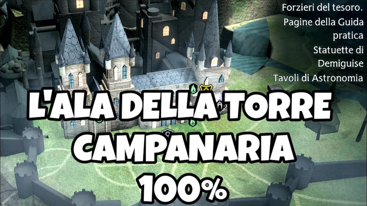 L'ALA DELLA TORRE CAMPANARIA - I COLLEZIONABILI HOGWARTS LEGACY PAGINE GUIDA PRATICA FORZIERI TROFEO