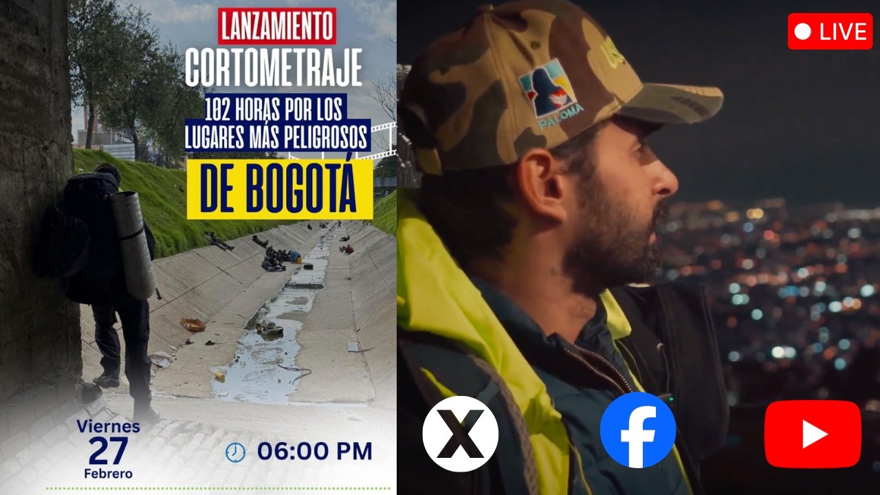 GRAN ESTRENO! CORTOMETRAJE 102 HORAS POR LOS LUGARES MÁS PELIGROSOS DE BOGOTÁ!