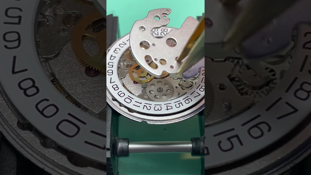 Sub Sweep Gear Train ETA 2895 watch movement #watch #watchrepair #timepiece #watchmovement