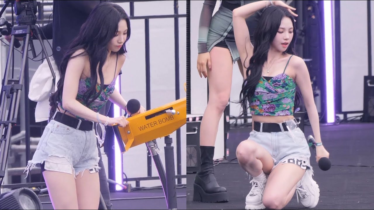 물총이 물이안나와ㅠ 카리나 aespa(에스파) 'Thirsty' KARINA 4K Cam (워터밤) 230625