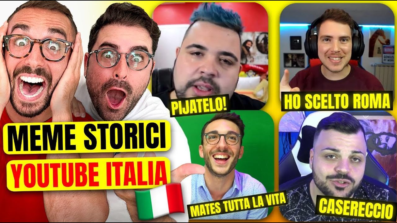 REAGIAMO ai MEME PIÙ FAMOSI di YouTube ITALIA !! - *Indimenticabili!*