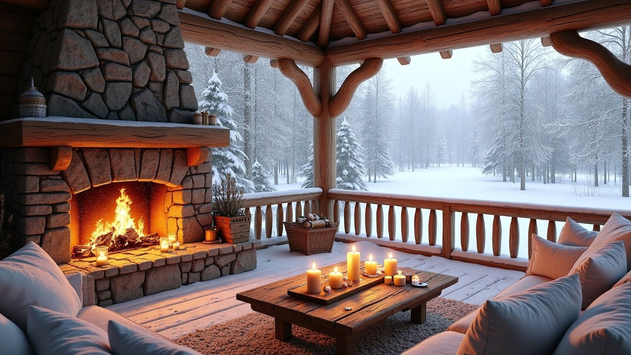 Winter Serenity Best Fireplace Ambience & Smooth Jazz for Deep Relaxation