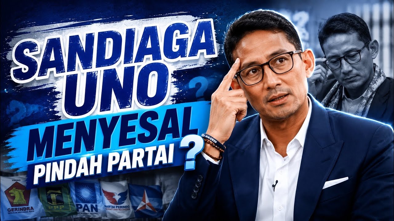 SANDIAGA UNO NYESEL PINDAH PARTAI ? BAGAIMANA LANGKAHNYA DI 2029 ?