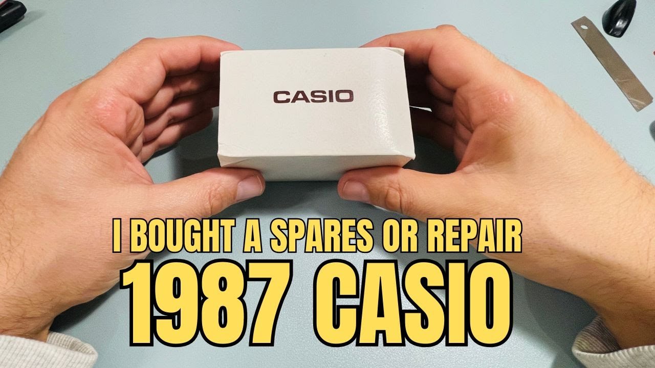 Я купил Casio 1987 года на запчасти или для ремонта в оригинальной коробке.