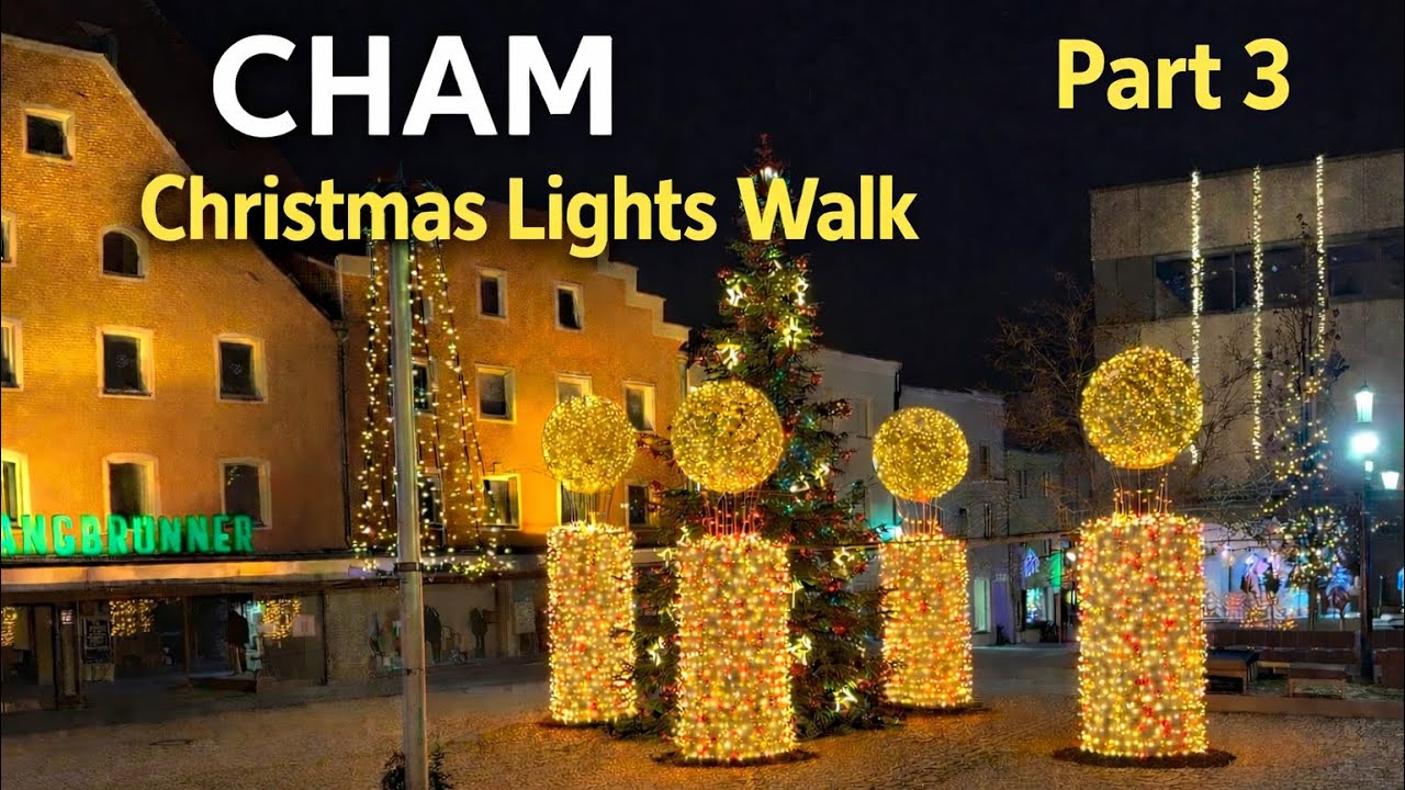 Walking Tour in Cham 🇩🇪 | Night Walk & Christmas Lights | Part 3