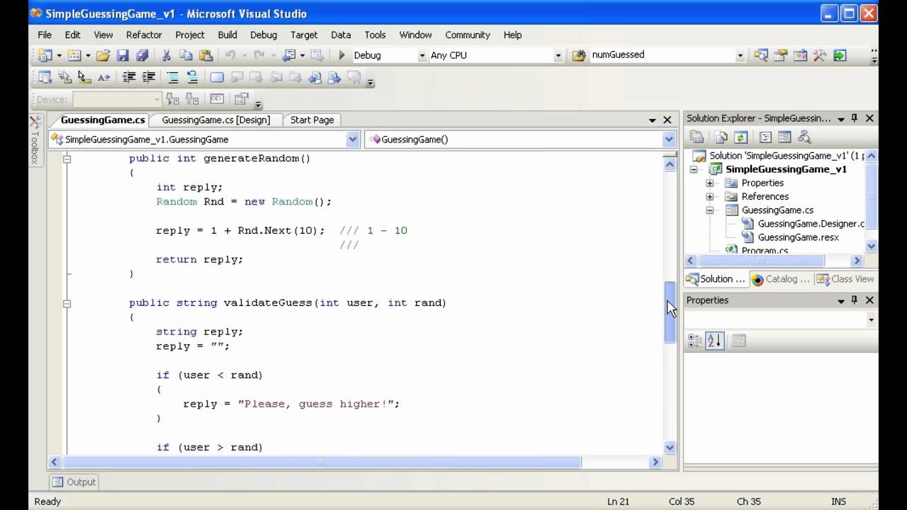 Creating the GUI