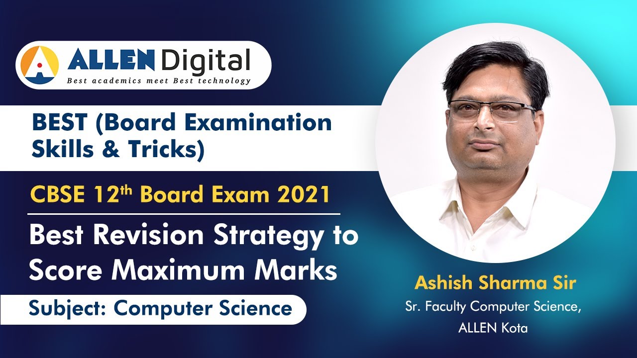 CBSE 12th Board Revision Strategy | Tips to Score high Marks in Computer science | BEST #8