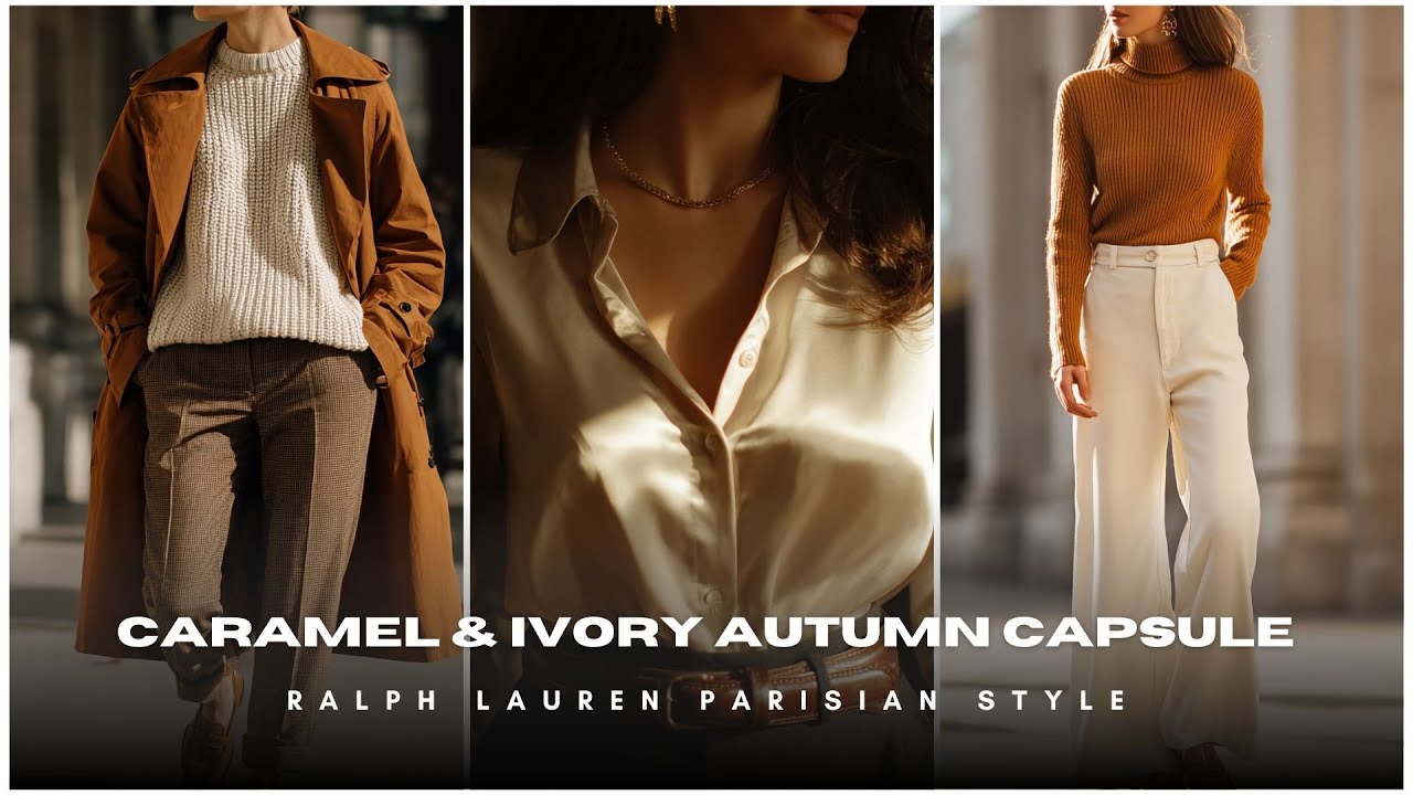 ☕ Caramel & Ivory Autumn Capsule 🤍 Ralph Lauren Parisian Style