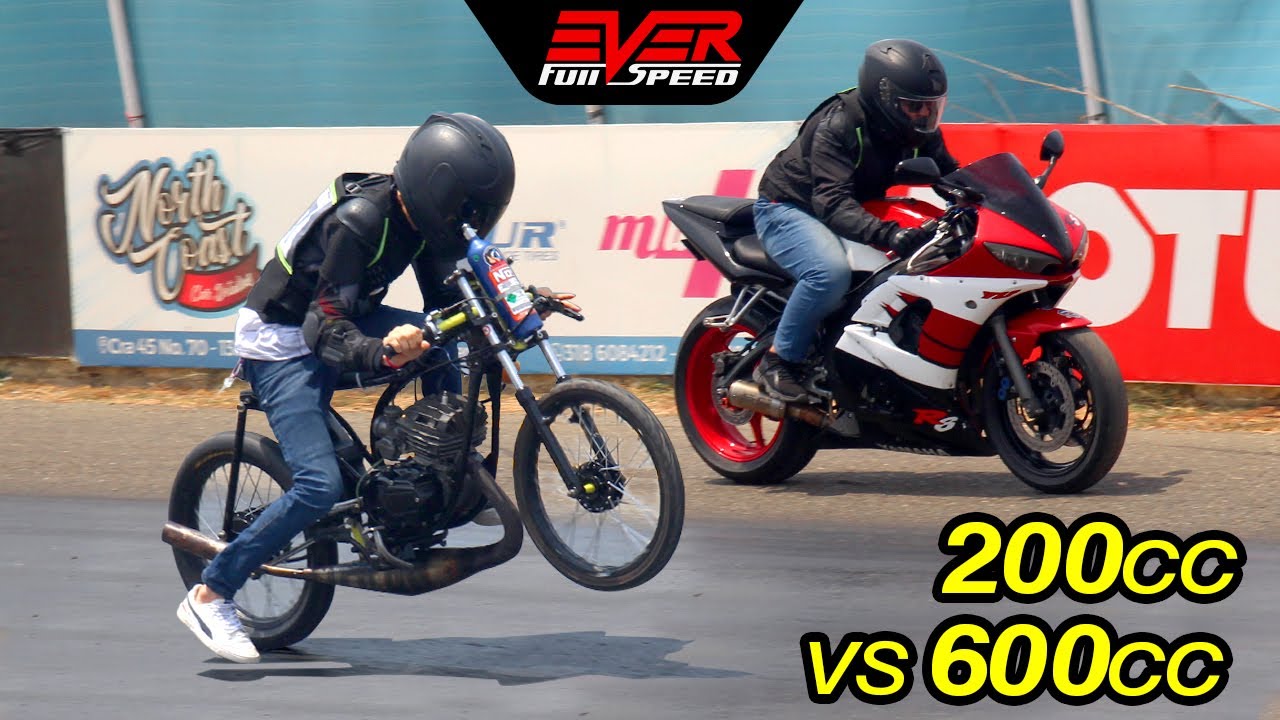 Yamaha RX 🆚 XJ6 🆚 R6 🆚 Fazer 800 🆚 CB1000R 🆚 África Twin 🔥 DRAG RACING