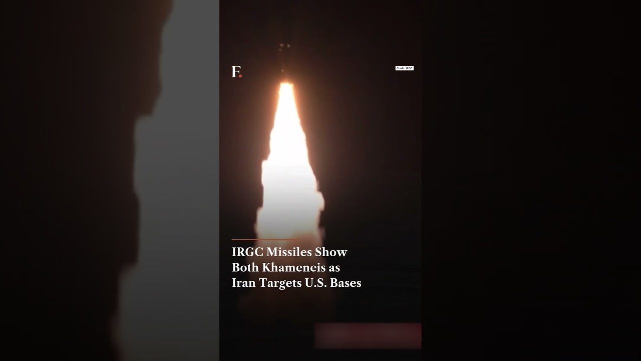 IRGC Missiles Show Both Khameneis as Iran Targets US  Bases | N18G