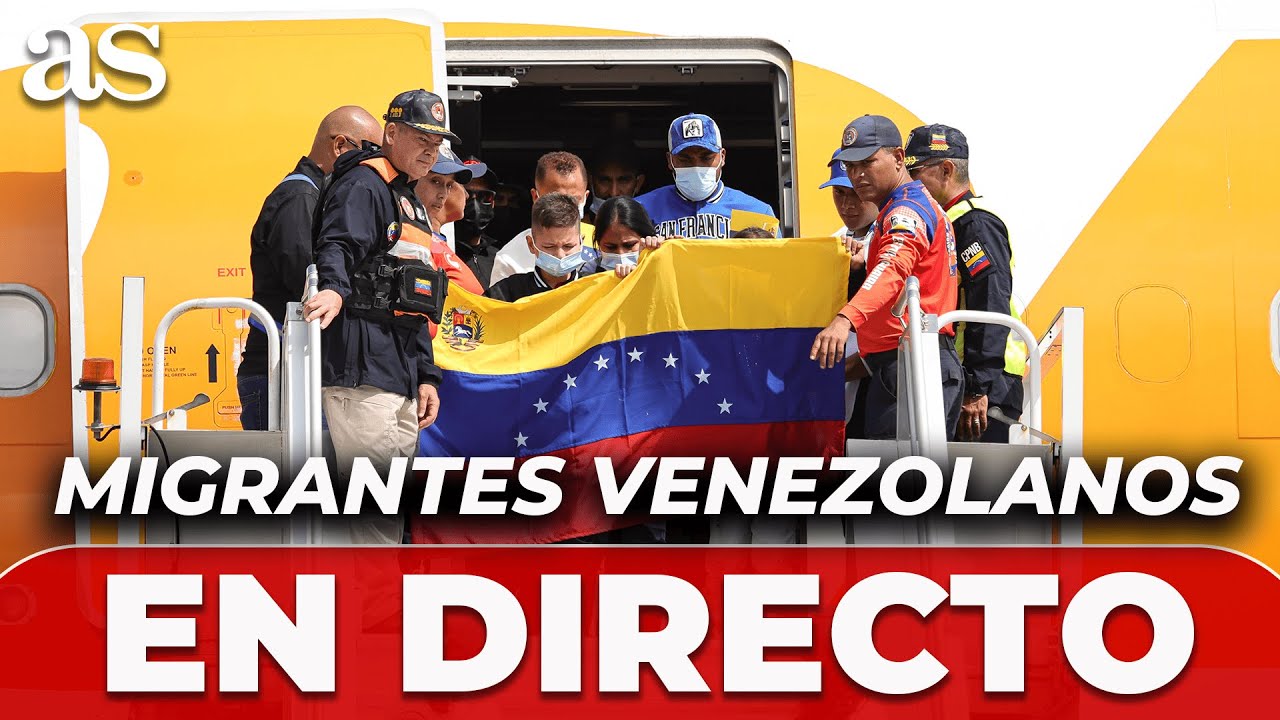 EN VIVO: MIGRANTES VENEZOLANOS deportados desde EE. UU. aterrizan en VENEZUELA
