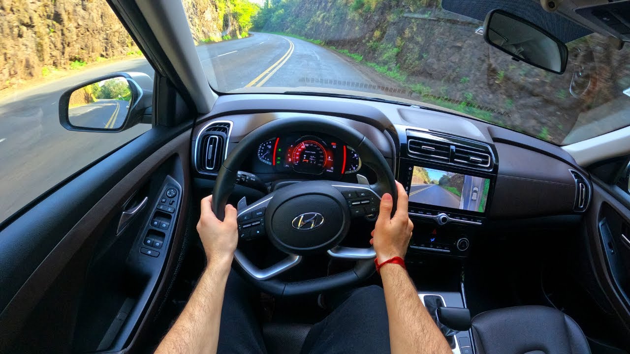 НОВЫЙ Hyundai Creta (1.0 Turbo) Platinum 2023 / POV Тест-драйв 4K (Без комментария)