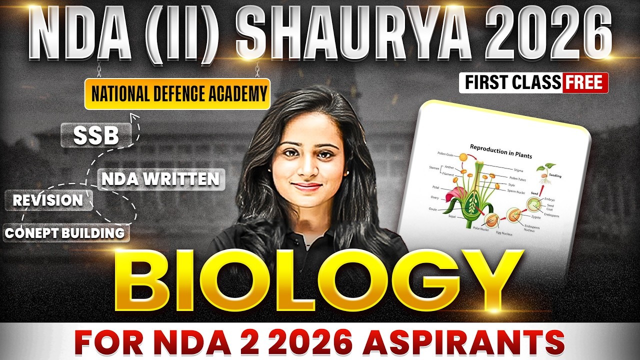 NDA Biology ✅ NDA (II) Shaurya 2026 🎯 for NDA 2 2026 | NDA GAT Preparation | DW