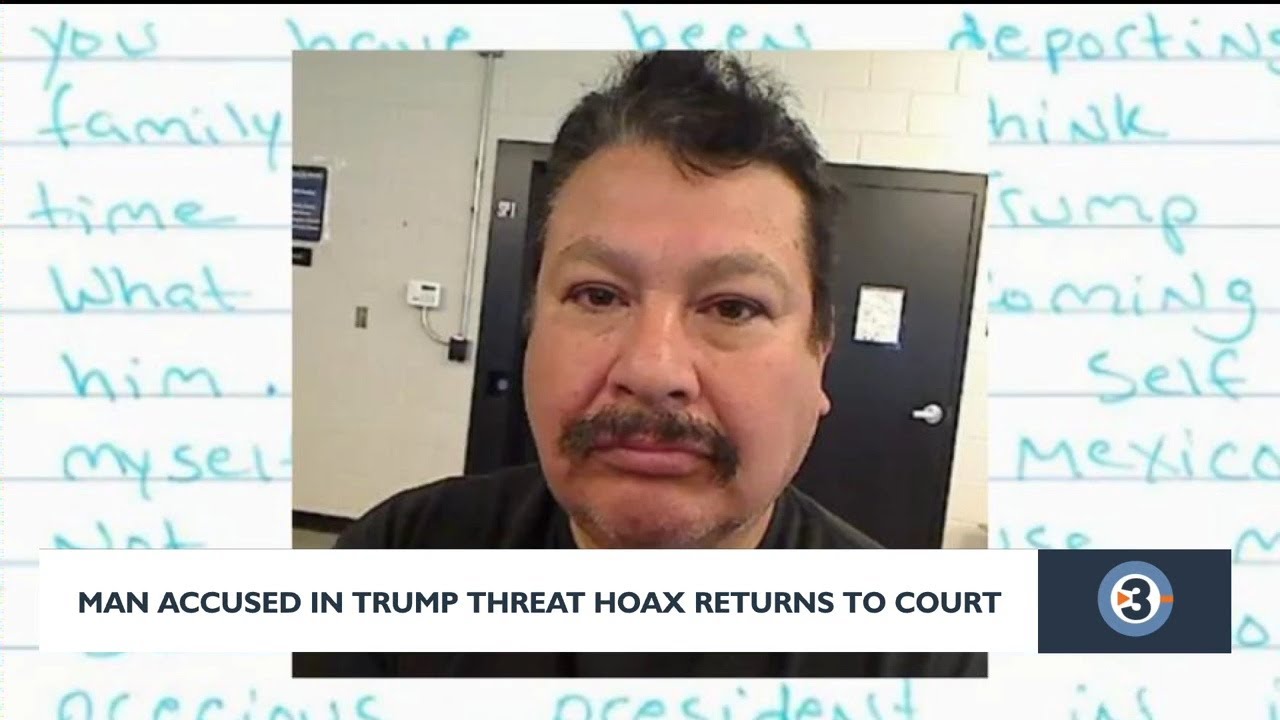 Man accused of framing undocumented immigrant for letters threatening President Trump returns to