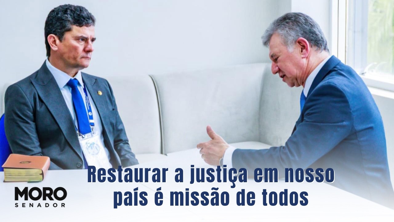 Restaurar a justiça em nosso país é missão de todos.