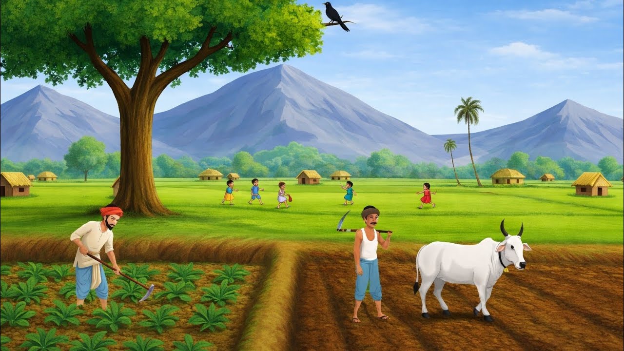 गरीब किसान की मेहनत 🌾 | Hard Work Never Fails | Heart Touching Village Story #cartoon #video #viral 
