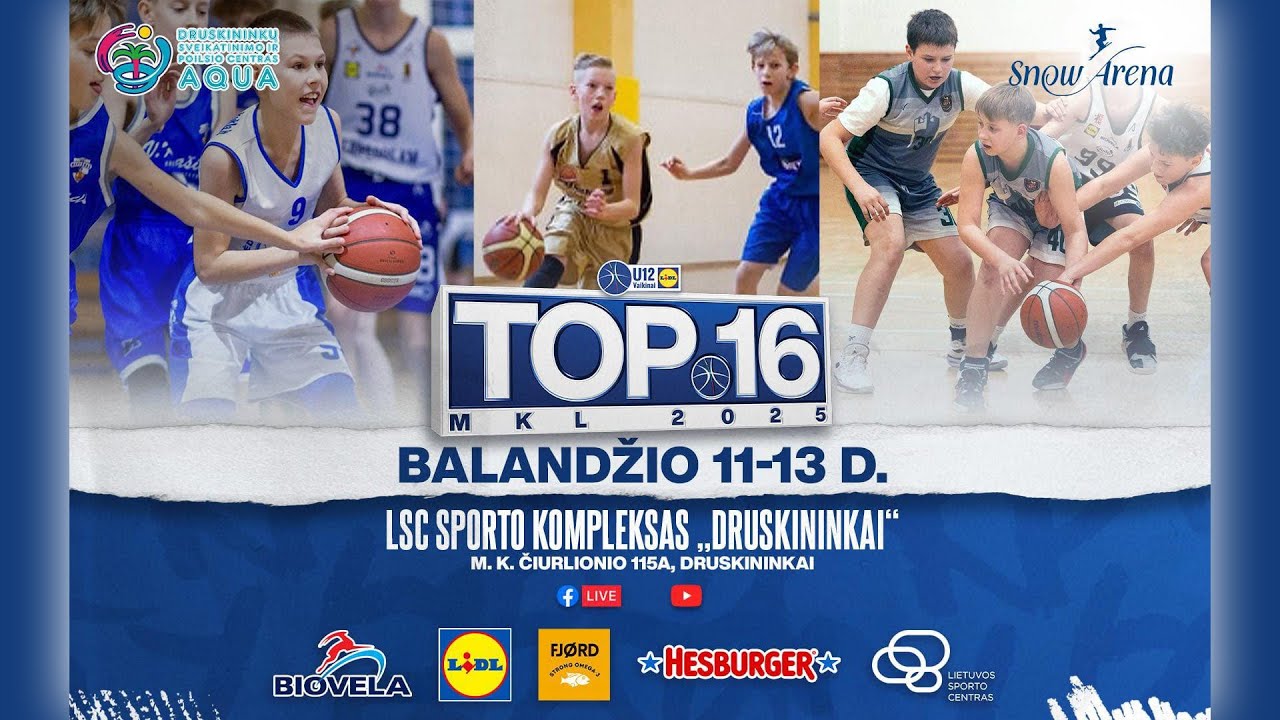 U12 TOP16: Sostinės KM II – Sostinės KM I-„Vilniaus duona“