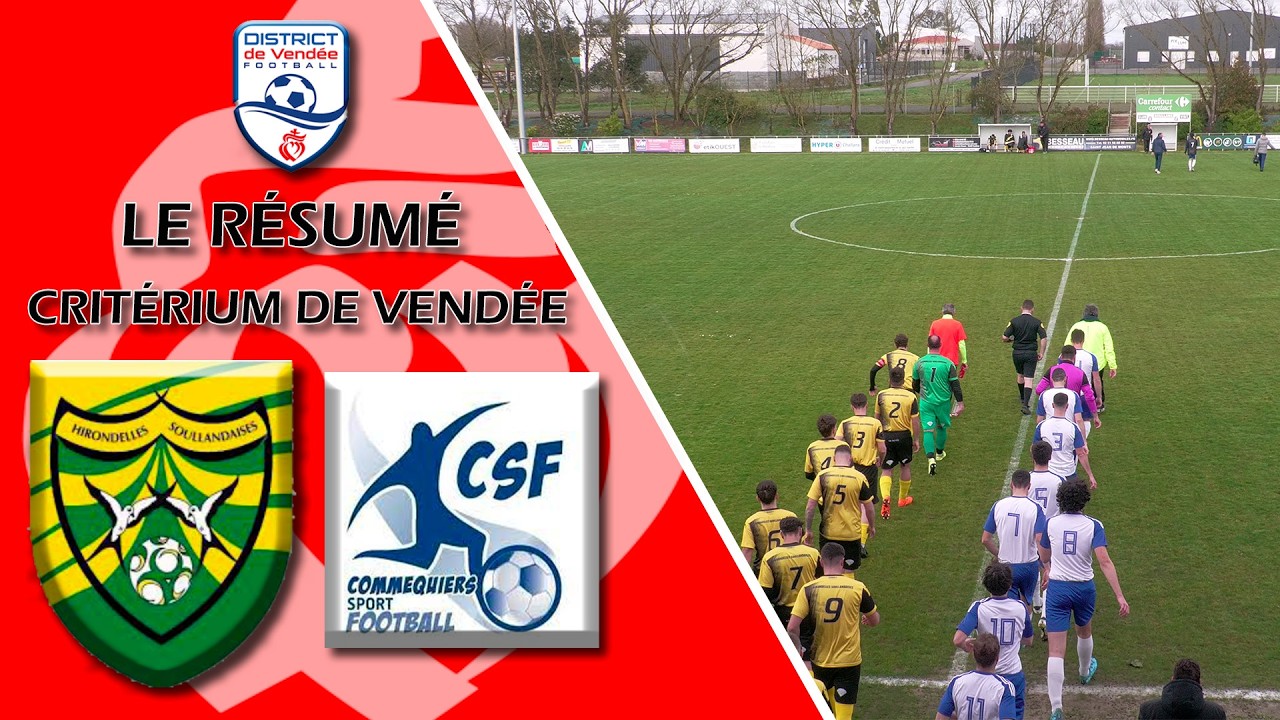 1/8 Finale-CITÉRIUM DE VENDÉE - Un vrai scénario de coupe ! Hirondelles Soullandaise/Commequiers SF